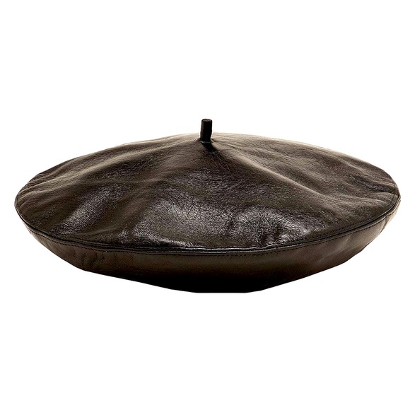 LEATHER BERET - Picture 4 of 5